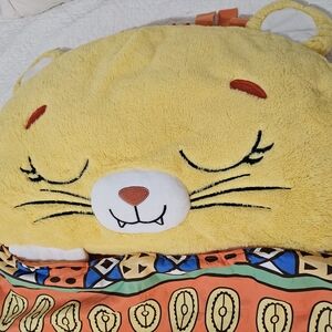 Happy Napper Plush Yellow Cat Sleeping Bag